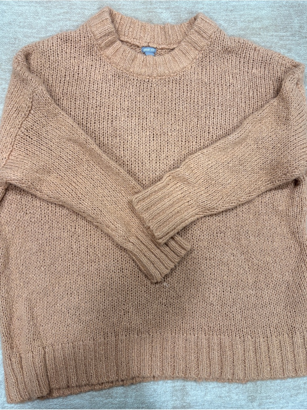 Classic Crewneck Women’s Sweater in Camel